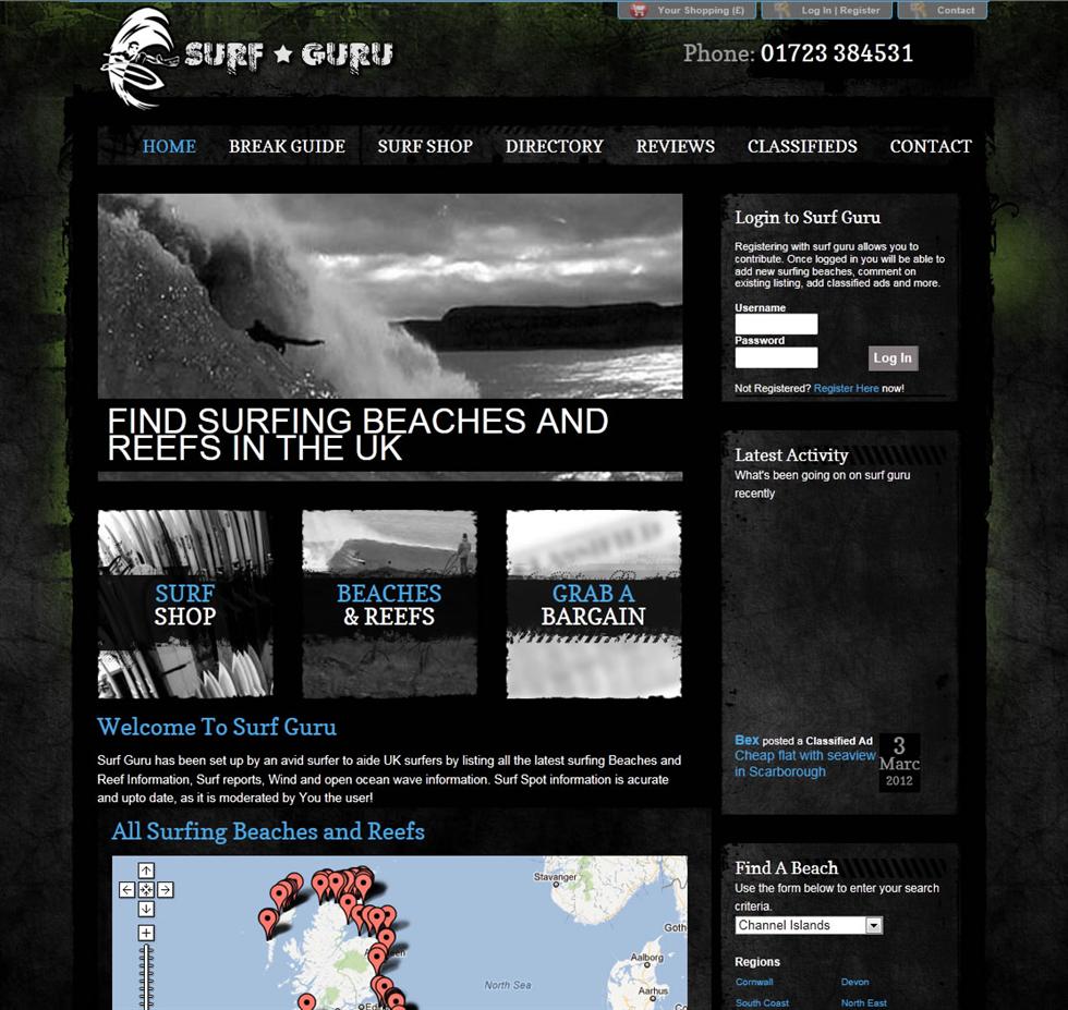 Surf Guru - Beach guide and E-Commerce 